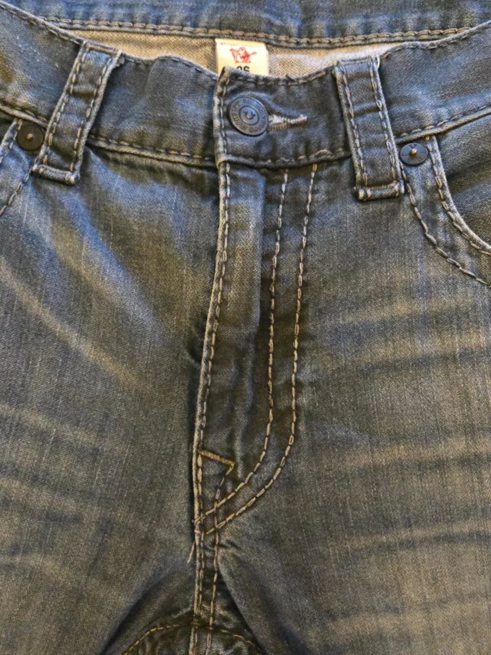 True Religion Ricky Big T Flap Straight 36x28